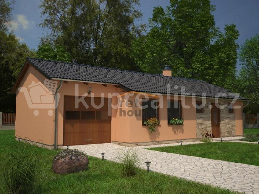 Prodej  projektu  bungalovu 83 m^2 Raškovice 
