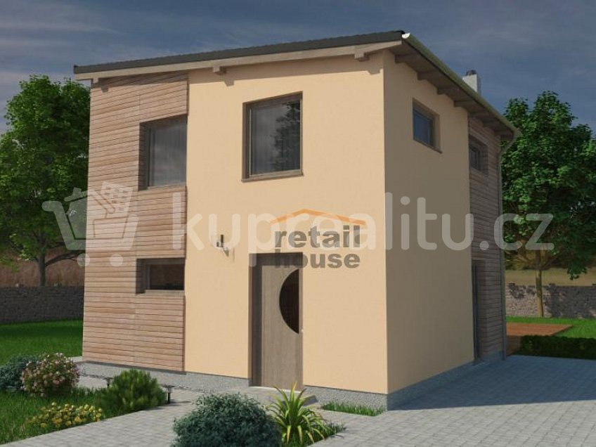 Prodej  projektu  domu na klíč 74 m^2 Pustiměř 