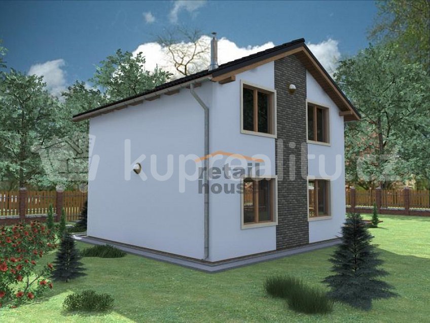 Prodej  projektu  domu na klíč 92 m^2 Horní Krupá 