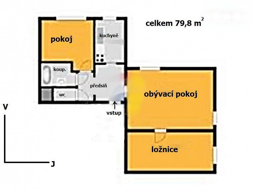 Pronájem bytu 3+1 79 m^2 Lešenská, Praha 