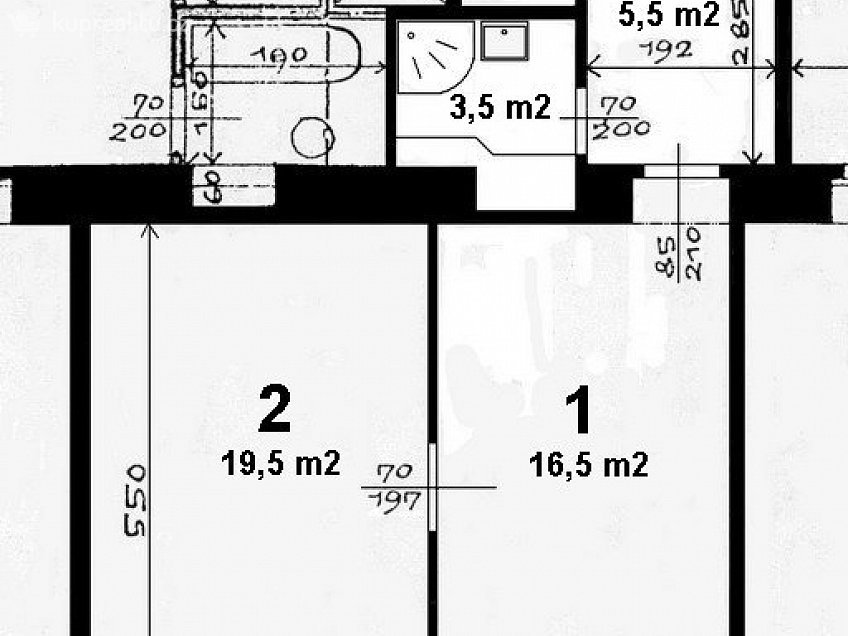 Pronájem bytu 2+kk 49 m^2 Lucemburská 1242/21, Praha 13000