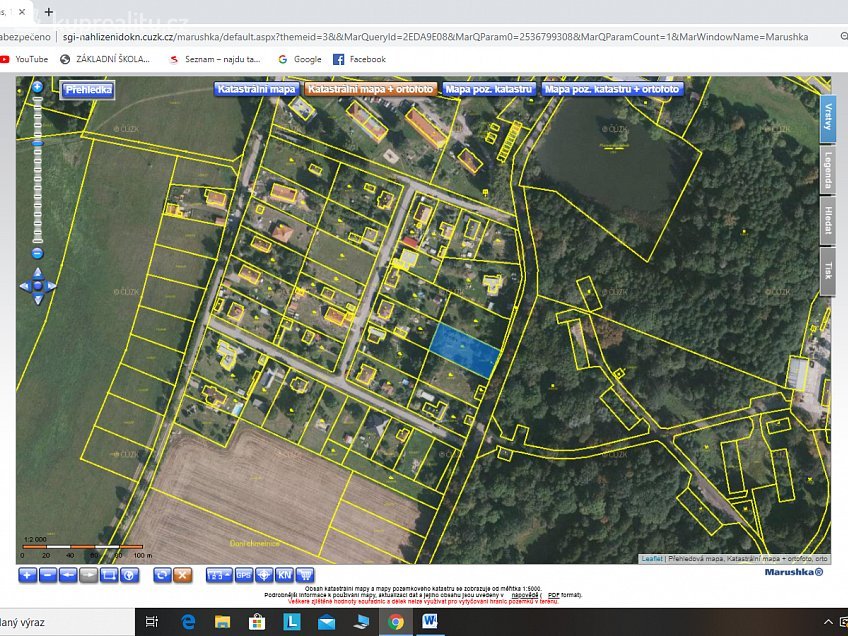 Prodej  stavebního pozemku 1455 m^2 Jistebnice 39133