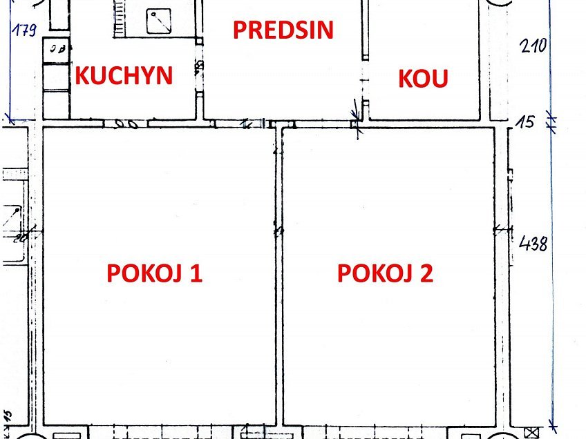 Pronájem bytu 2+kk 44 m^2 Tř. T. Bati 1285, Zlín 76001