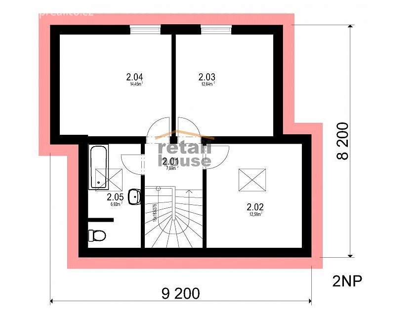Prodej  projektu  domu na klíč 104 m^2 Postoloprty 44001