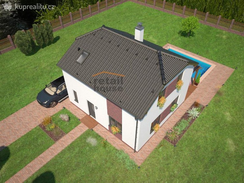 Prodej  projektu  domu na klíč 103 m^2 Horní Bukovina 