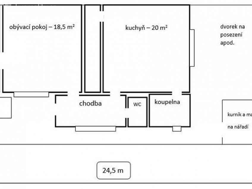 Pronájem  rodinného domu 72 m^2 Na Trávníkách, Kyjov 69701