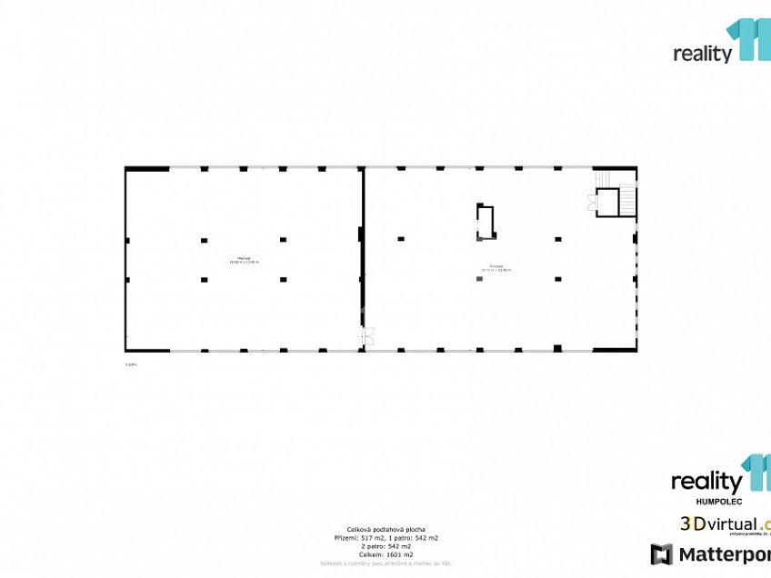 Prodej  skladu 1601 m^2 Humpolecká, Havlíčkův Brod 