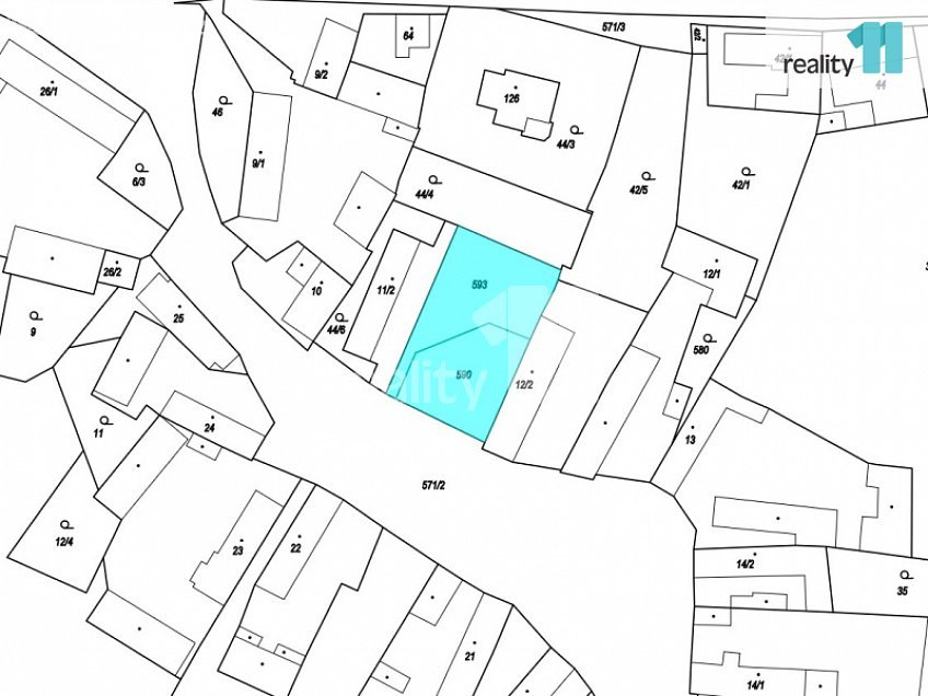 Prodej  stavebního pozemku 923 m^2 Týnec nad Labem, Týnec nad Labem 