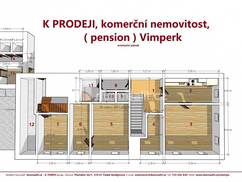 Prodej  rodinného domu 650 m^2 Pivovarská, Vimperk 