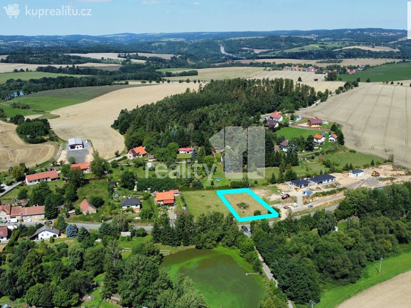 Prodej  stavebního pozemku 1192 m^2 Vranov, Vranov 