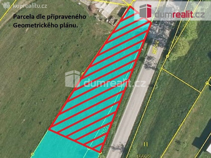 Prodej  stavebního pozemku 984 m^2 Branka, Trhové Sviny 