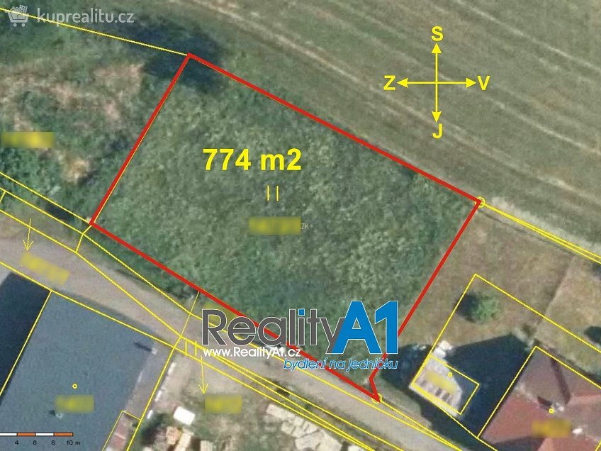 Prodej  stavebního pozemku 774 m^2 Český Dub, Český Dub 