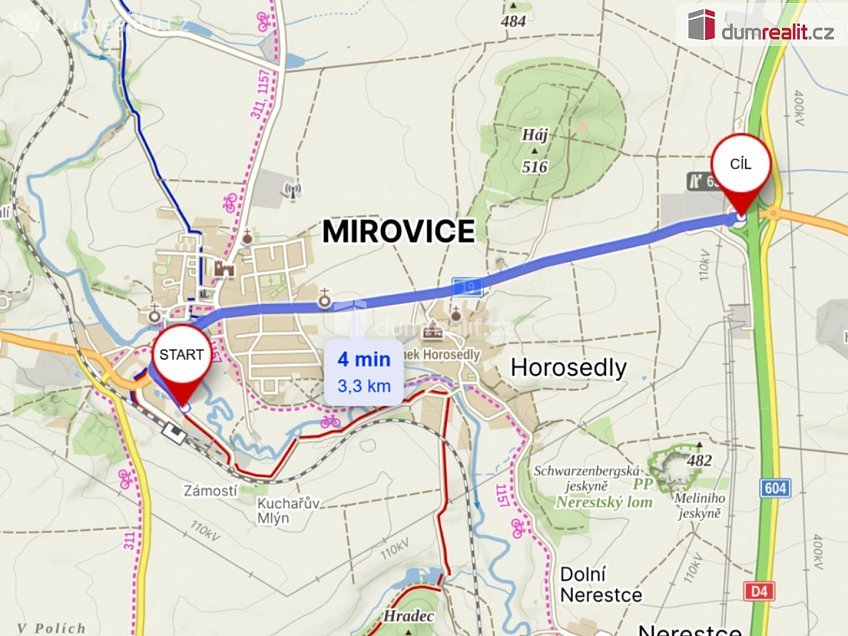 Prodej  výrobních prostor 2124 m^2 U Vodárny, Mirovice 