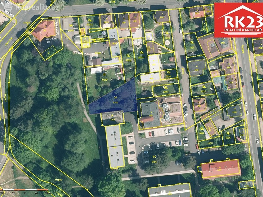 Prodej  stavebního pozemku 799 m^2 Kollárova, Mariánské Lázně 