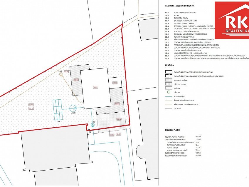 Prodej  stavebního pozemku 799 m^2 Kollárova, Mariánské Lázně 