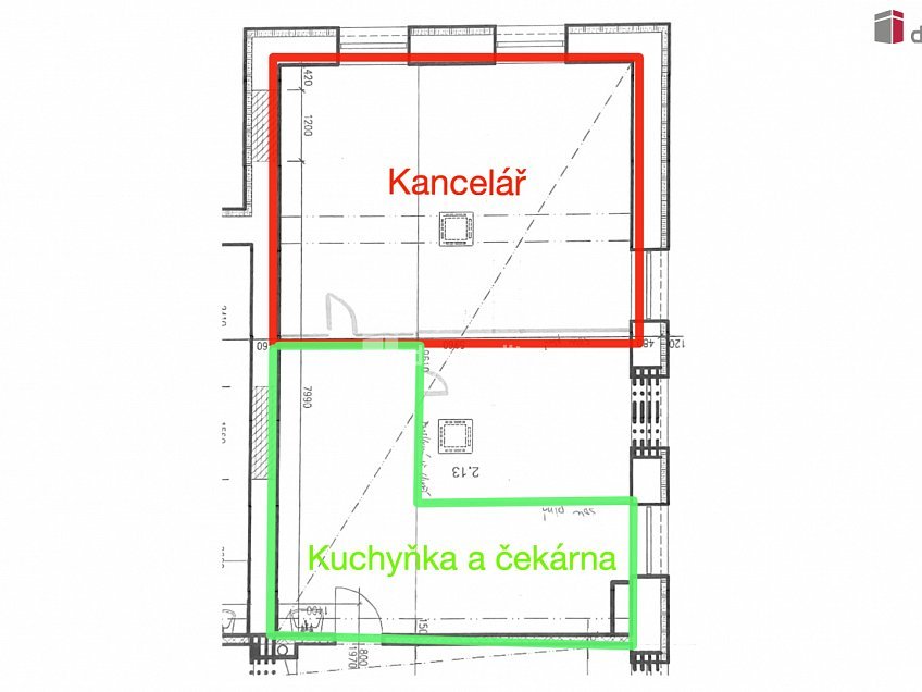 Pronájem  kanceláře 36 m^2 Města Mayen, Uherské Hradiště 