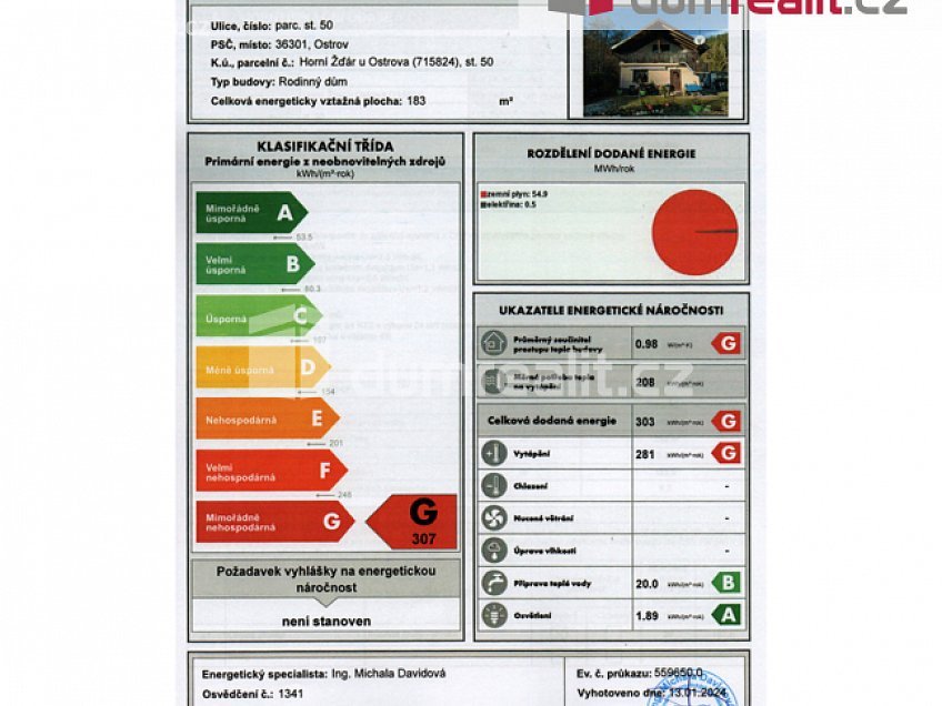 Prodej  rodinného domu 140 m^2 Ostrov, Ostrov 