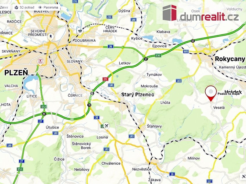 Prodej  projektu  domu na klíč 96 m^2 Veselá, Veselá 