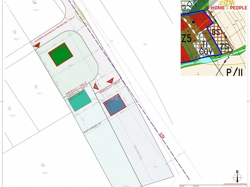 Prodej  stavebního pozemku 1244 m^2 Černokostelecká, Černé Voděrady 