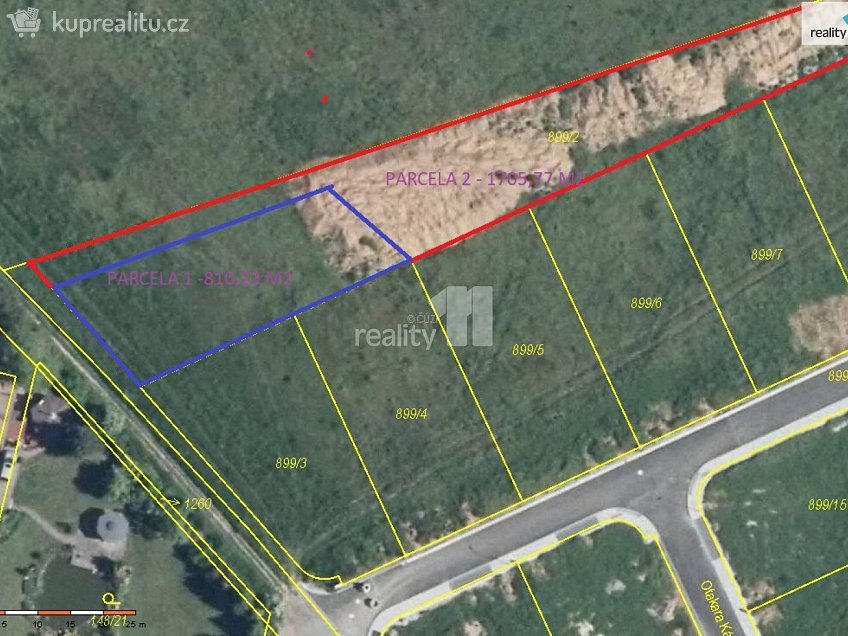 Prodej  stavebního pozemku 810 m^2 Ptická, Úhonice 