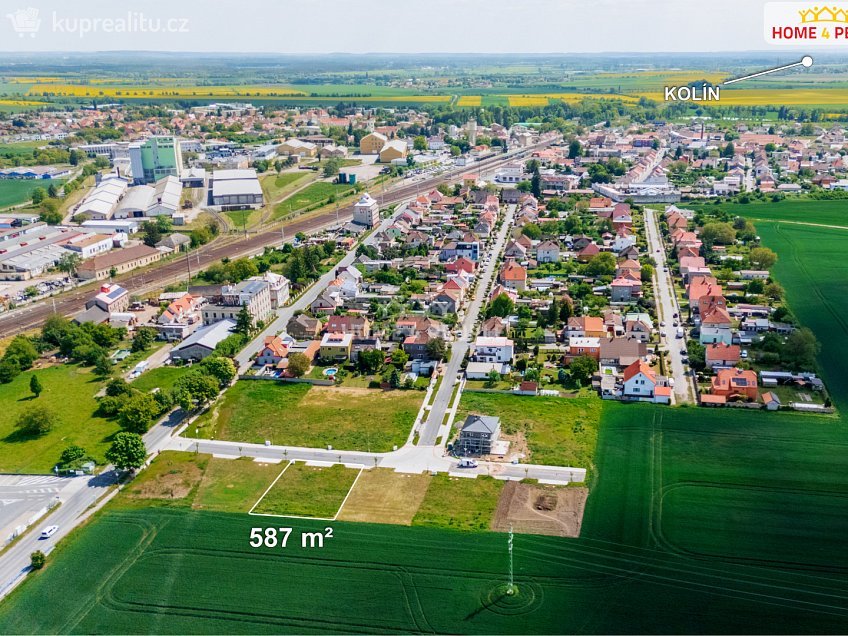 Prodej  stavebního pozemku 587 m^2 Dělnická, Pečky 
