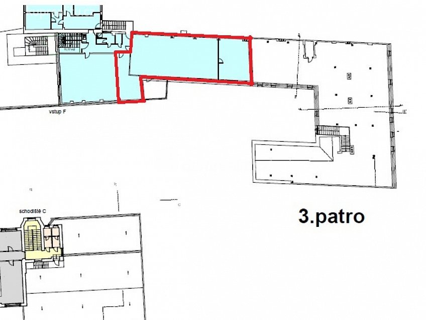 Pronájem  kanceláře 120 m^2 Drtinova, Praha 5 