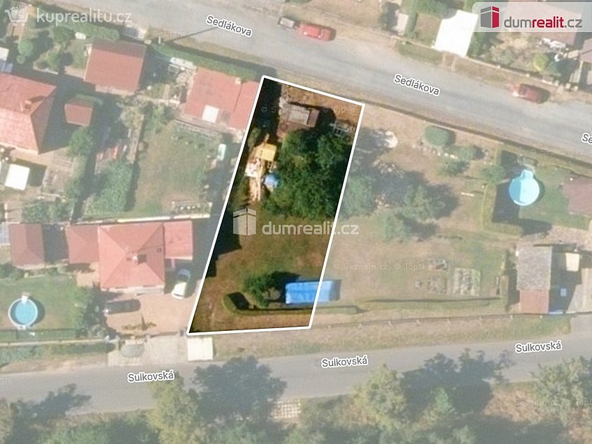 Prodej  stavebního pozemku 470 m^2 Sedlákova, Plzeň 