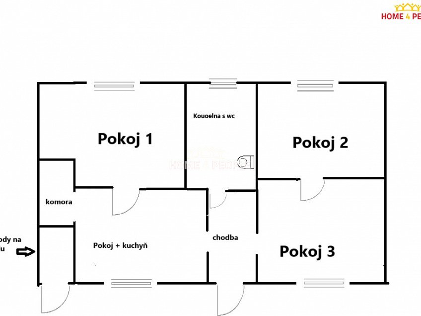 Prodej  rodinného domu 90 m^2 Dr. Tyrše, Libušín 