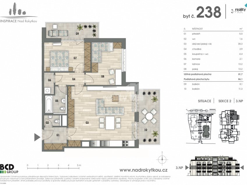 Prodej bytu 3+kk 86 m^2 Ivana Hlinky, Praha 9 