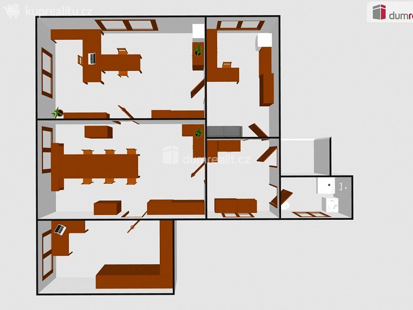 Pronájem  kanceláře 75 m^2 Sovadinova, Břeclav 