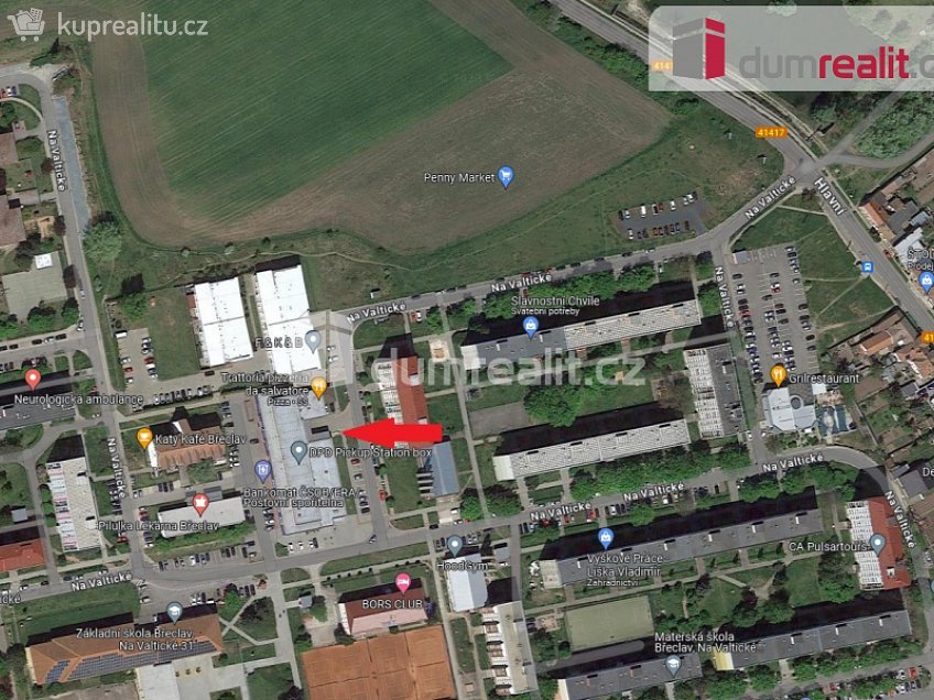 Pronájem  skladu 22 m^2 Na Valtické, Břeclav 