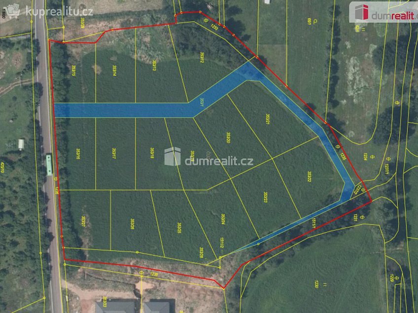 Prodej  stavebního pozemku 980 m^2 Nezabylice, Nezabylice 