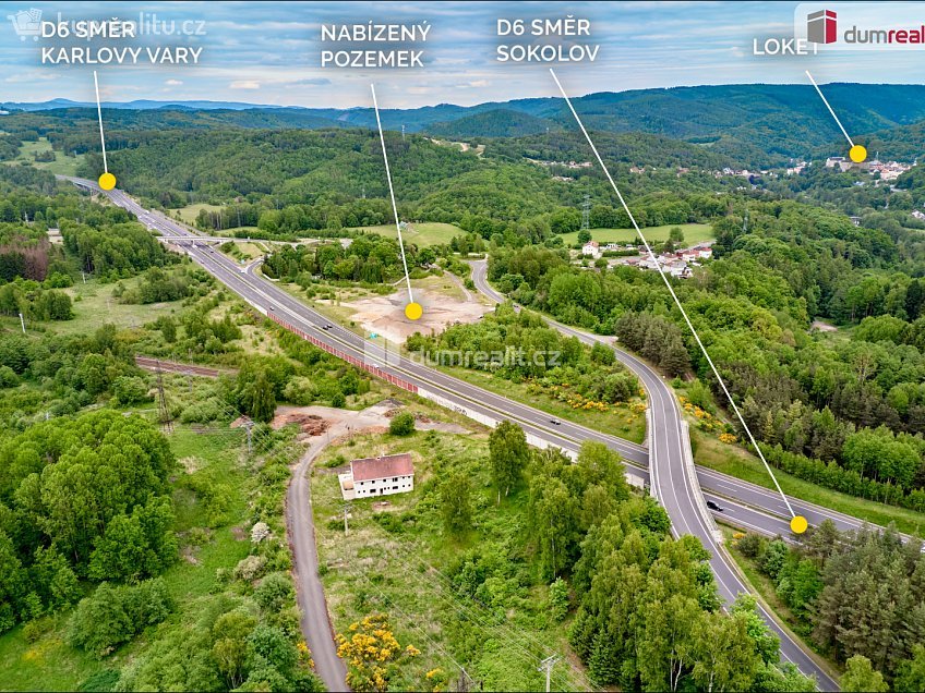 Prodej  stavebního pozemku 13000 m^2 Nové Sedlo, Nové Sedlo 