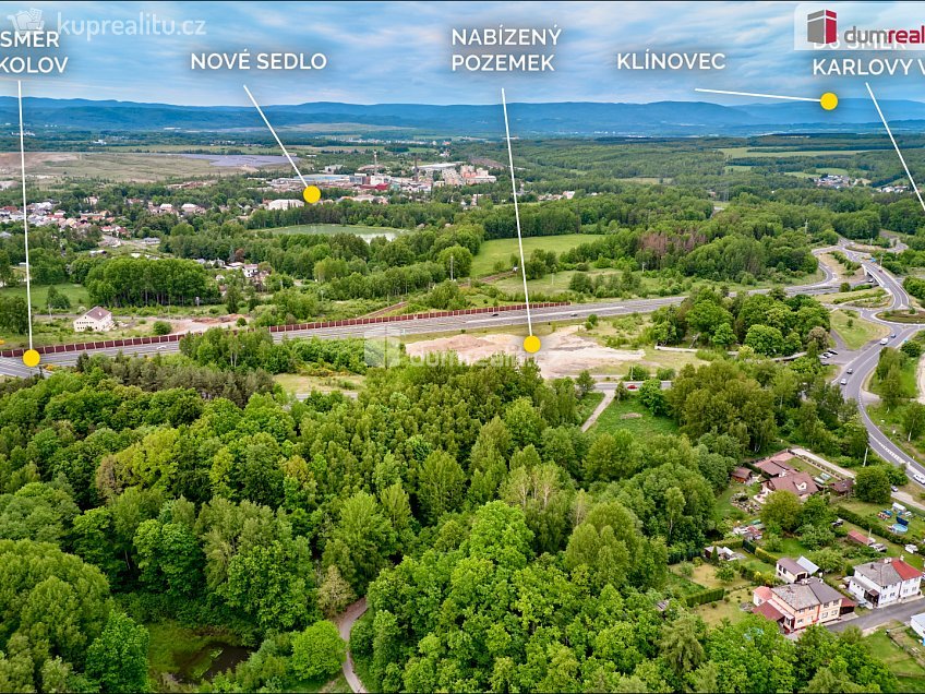 Prodej  stavebního pozemku 13000 m^2 Nové Sedlo, Nové Sedlo 