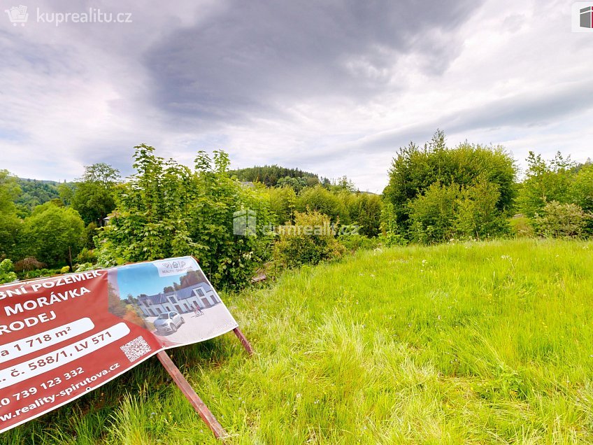 Prodej  stavebního pozemku 1718 m^2 Malá Morávka, Malá Morávka 