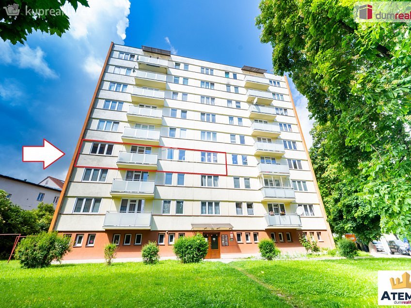 Prodej bytu 3+1 68 m^2 L. M. Pařízka, České Budějovice 