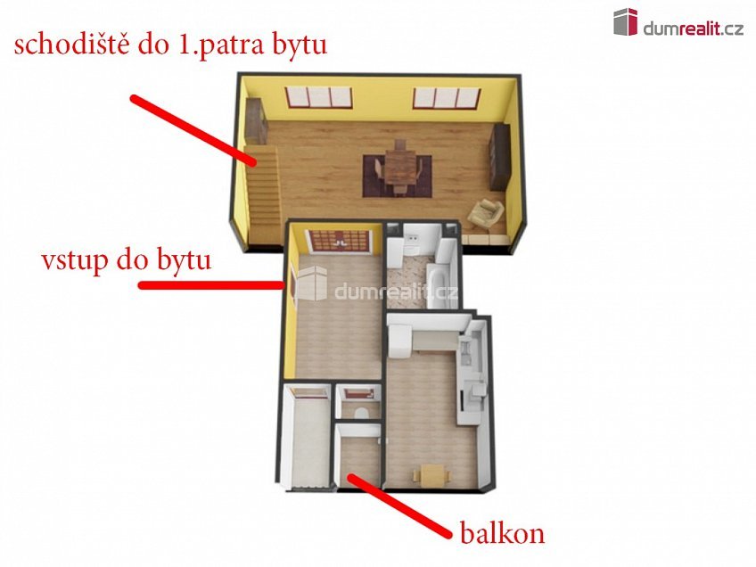 Pronájem bytu 4+1 131 m^2 Zúžená, Praha 6 