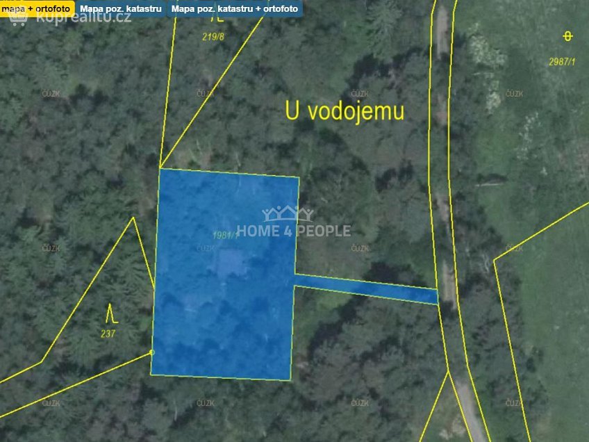 Prodej  pozemku 1463 m^2 Větřní, Větřní 