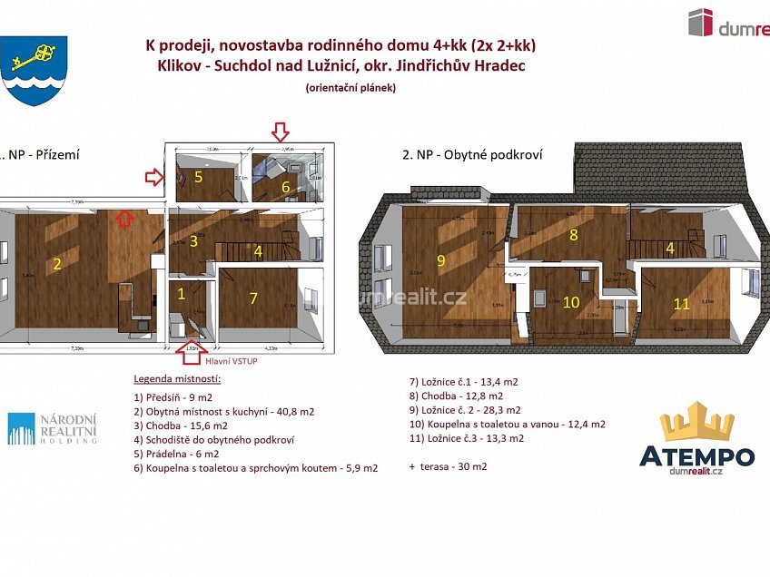 Prodej  rodinného domu 187 m^2 Husova, Suchdol nad Lužnicí 
