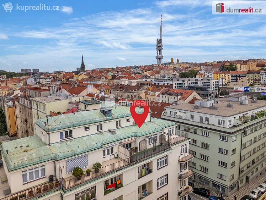 Prodej bytu 3+kk 85 m^2 Husinecká, Praha 3 