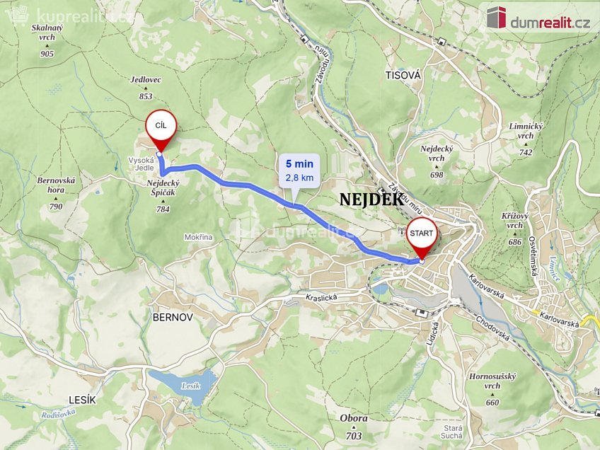 Pronájem  rodinného domu 100 m^2 Nejdek, Nejdek 