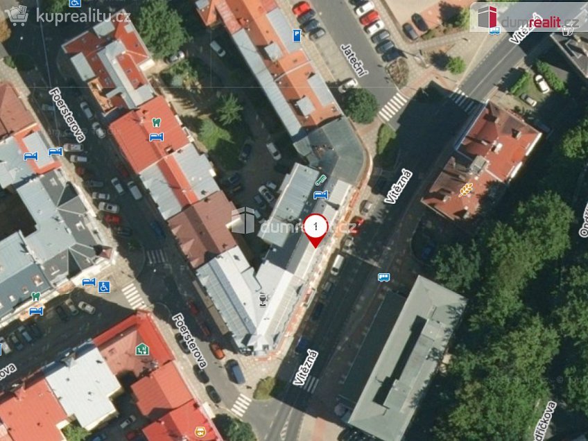 Pronájem  obchodních prostor 50 m^2 Vítězná, Karlovy Vary 