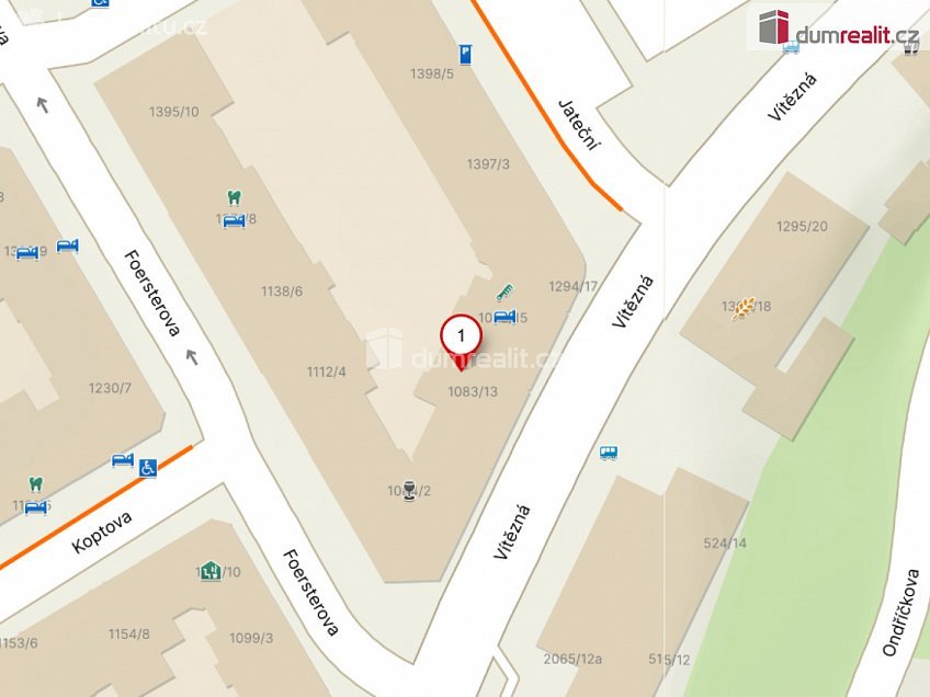 Pronájem  obchodních prostor 50 m^2 Vítězná, Karlovy Vary 