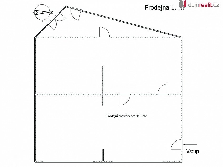 Pronájem  obchodních prostor 276 m^2 Vítězná, Karlovy Vary 