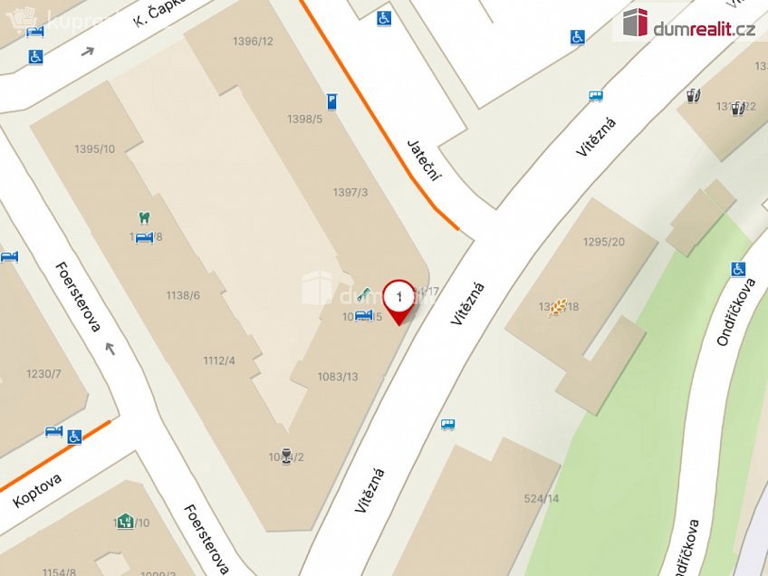 Pronájem  obchodních prostor 276 m^2 Vítězná, Karlovy Vary 