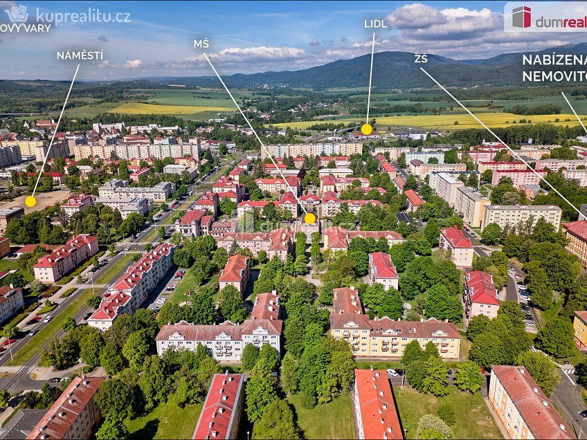 Prodej bytu 2+1 60 m^2 Masarykova, Ostrov 