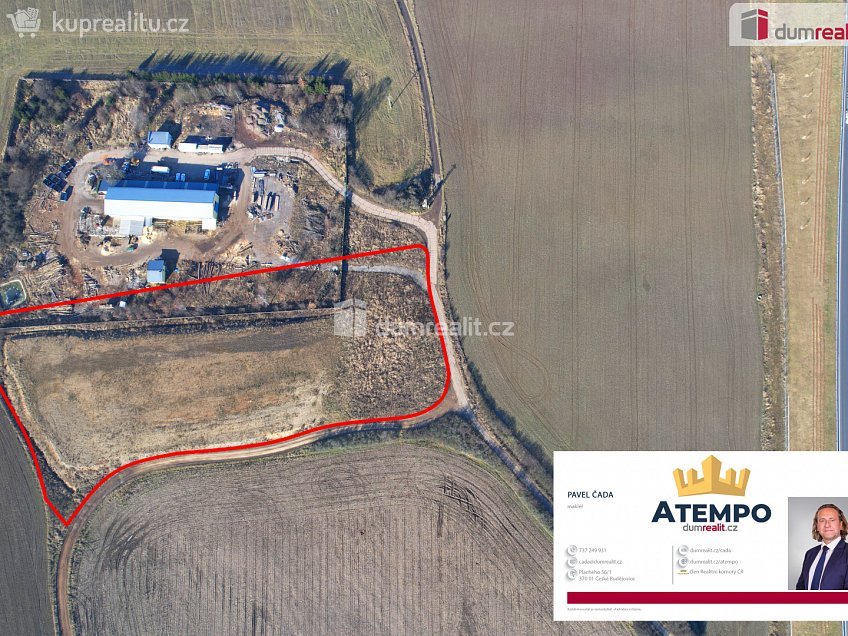 Prodej  stavebního pozemku 14222 m^2 Hůry, Hůry 