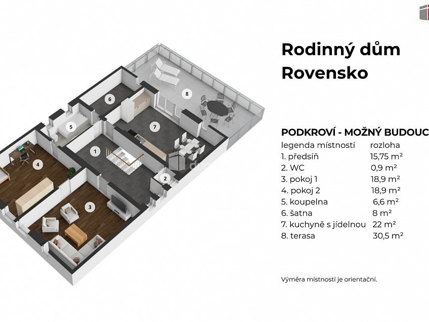 Prodej  rodinného domu 170 m^2 Hrabalka, Rovensko pod Troskami 
