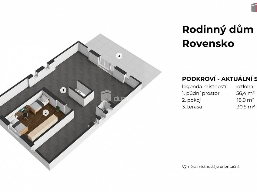 Prodej  rodinného domu 170 m^2 Hrabalka, Rovensko pod Troskami 