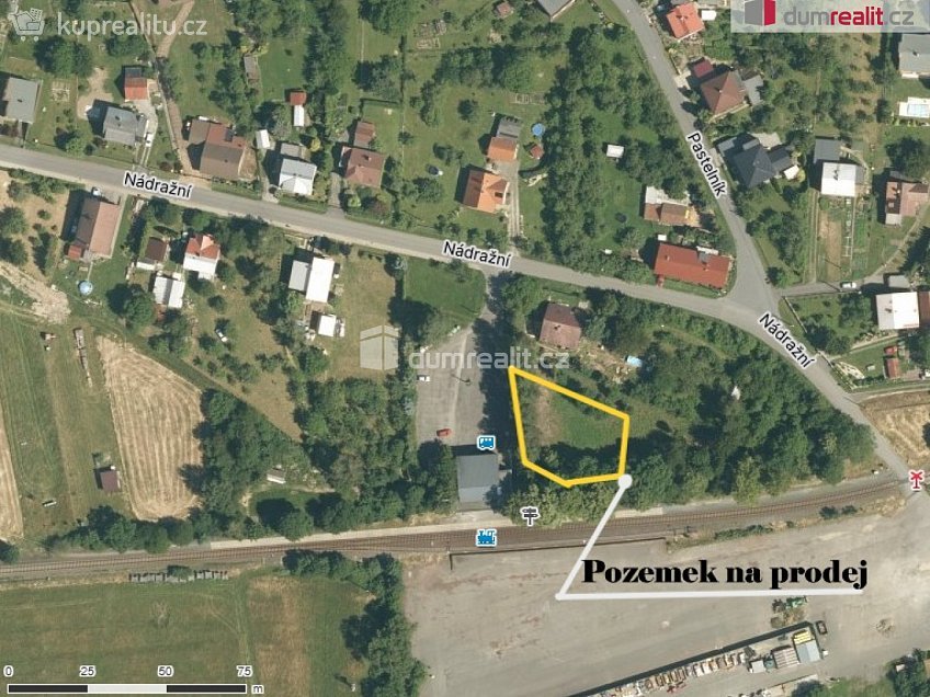Prodej  stavebního pozemku 1041 m^2 Mořkov, Mořkov 